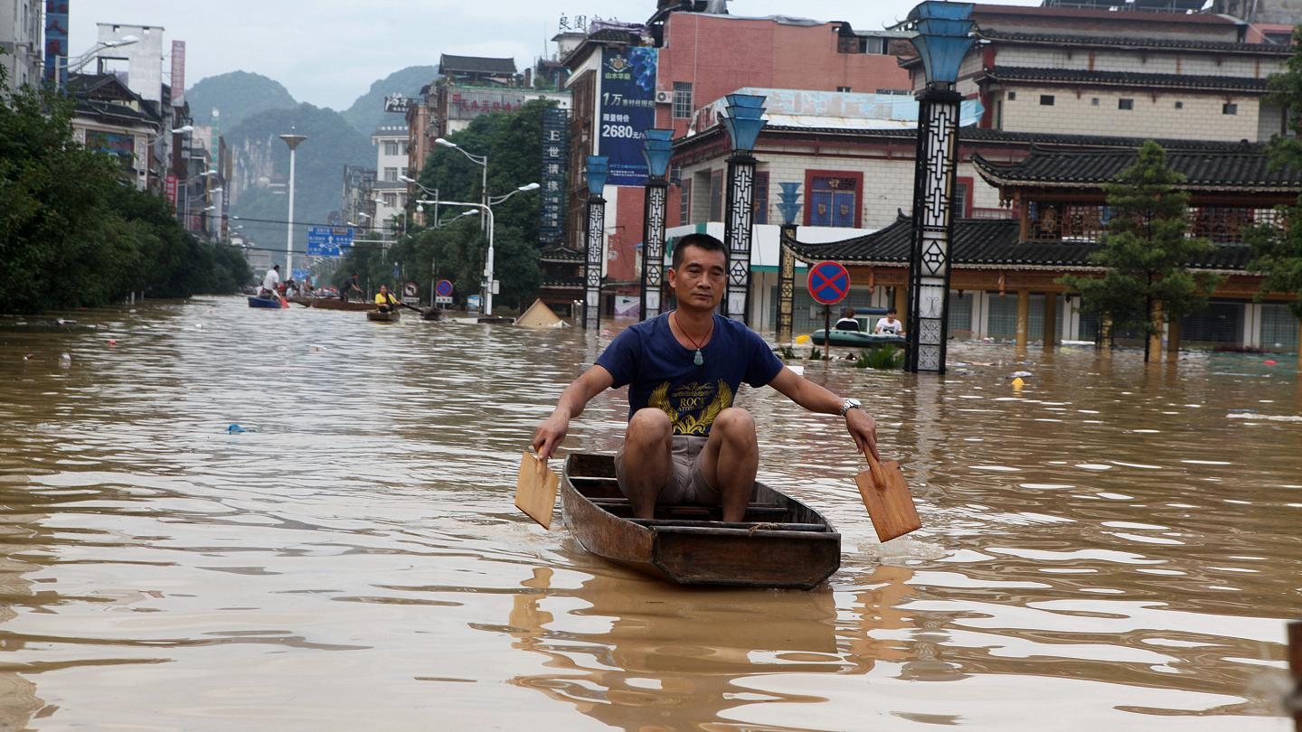 China flood latest news: Downpours to continue raging, China raises flood alert to second highest level 1713 china flood